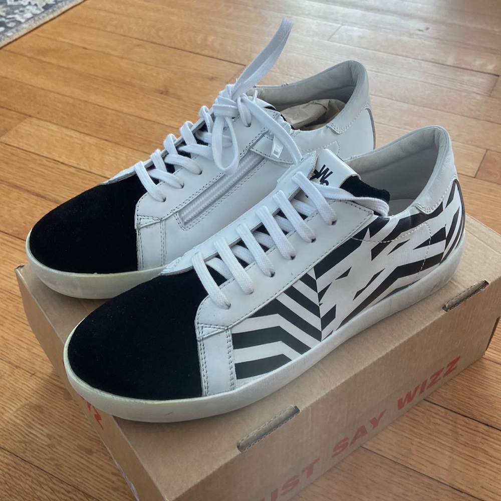 NEW Made in Europe WZ6Y golden goose style sneaker black white eu 37 sz 6.5